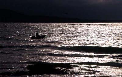 fishing at night